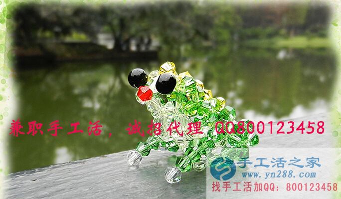 湖南省永州 來料加工手工活 水晶情侶貔貅黑曜石 招財轉(zhuǎn)運手串外發(fā)加工(圖1)