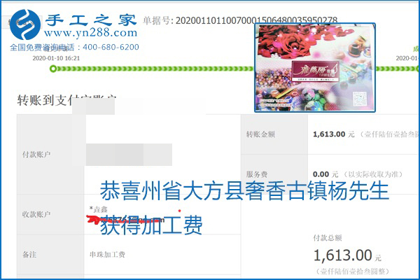 勵志珠珠繡手工活加盟項目加工費怎樣結算？收入好嗎？