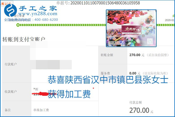 勵志珠珠繡手工活加盟項目加工費怎樣結算？收入好嗎？