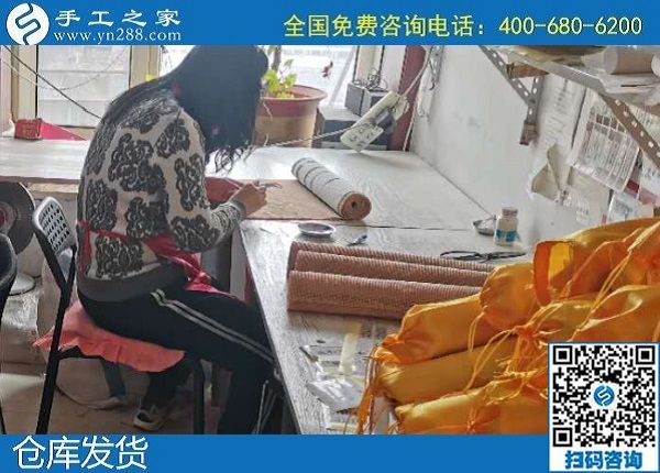 3月2日，真實可靠的手工活加工，正規(guī)代理手工活加工項目就是珠繡手工，手工之家材料倉庫集中安排發(fā)貨