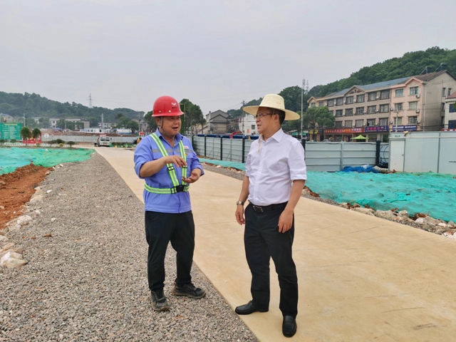 王大真到楚星整體升級(jí)改造項(xiàng)目現(xiàn)場檢查工程建設(shè)情況