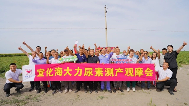 宜化海大力尿素示范田測(cè)產(chǎn)觀摩會(huì)成功舉辦(圖1) 宜化海大力尿素示范田測(cè)產(chǎn)觀摩會(huì)成功舉辦(圖1)