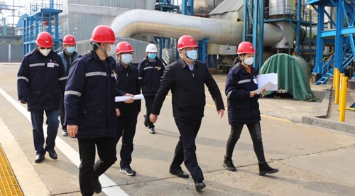 袁衛(wèi)東、王大真到股份公司檢查督導(dǎo)疫情防控及安全生產(chǎn)工作