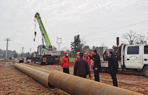 化機公司華潤供熱蒸汽管道工程項目開工！