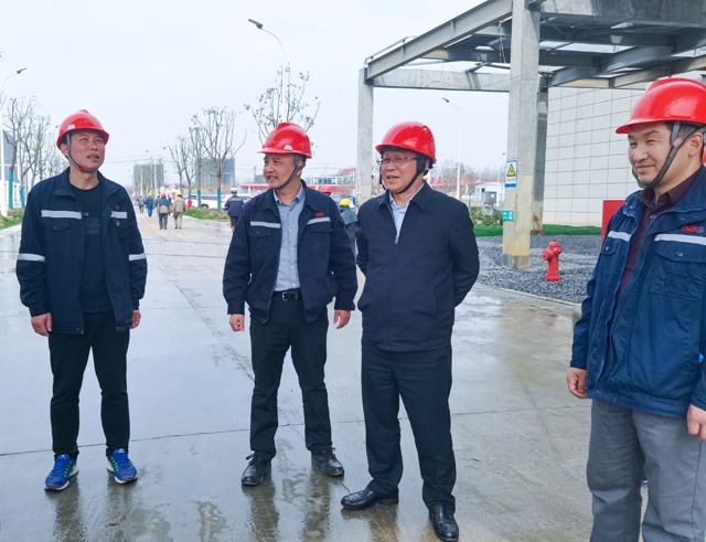 王大真到雙環(huán)公司、降解新材料公司和氨醇項目現(xiàn)場調(diào)研